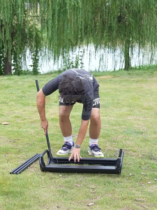 เตาบาร์บีคิวแบบพกพาสำหรับกลางแจ้ง เตาถ่านเหล็กพับได้