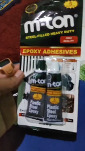 Lem Besi 5 Menit 58gr M-TON Plastic Steel Epoxy Adhesives Perekat Serbaguna Waterproof Tahan Lama