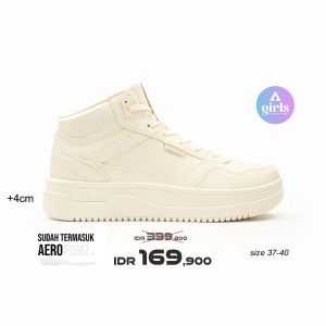 Aerostreet 37-40 Livy Natural Natural Natural - Sepatu Sneakers Wanita