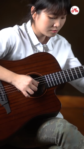 Lag Guitar GLA SAUVAGE-DCE กีตาร์โปร่งไฟฟ้า Acoustic Guitar รับประกันศูนย์ Music Arms