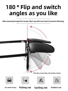 NOKEWY | Night Vision Clip-on Sunglasses For Driving