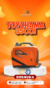 Toyohama TY3500I 3KW Inverter Gasoline Genset Manual Start 4 Stroke High Speed