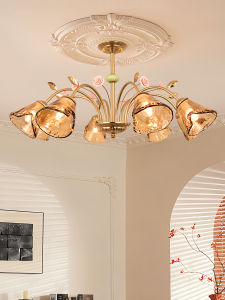 DGY | French Country Ceramic Rose Chandelier