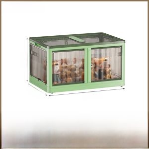 Foldable Double Door Storage Cabinet Multi Layer for Clothes Snacks Books No Installation Required for Living Room Use