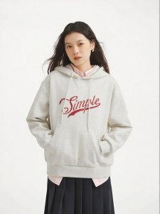 Hotwind | Hooded Womens Sweatshirt Loose Fit Letter Print