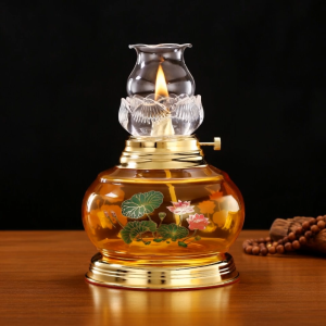 Đèn Lưu Ly Size LớnThờ Cúng Đặt Bàn Thờ Thần Tài chất Liệu Lưu Ly cao cấp Mã 036 - Đồ Cúng Bát Tràng