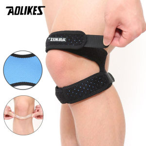 AOLIKES | AOLIKES 1Pcs Adjustable Patella Knee Strap with Double Compression Pads Knee Support for Running Basketball Football Cycling