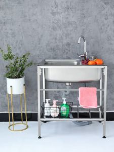 304 Stainless Steel Sink Kitchen Simple Single Sink Thickened Large Single Sink