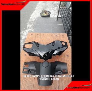 Batok Kepala Depan dan Belakang Warna Hitam Honda Beat FI 2012 2014