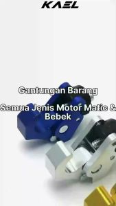 Gantungan Barang Robot Cakar Lipat CNC Variasi Semua Jenis Motor Bebek-Matic Beat-F1-FI-Pop-eSP-Street/Vario 110-125-150-160/Mio-M3-Z-S/NMAX/PCX/Aerox/X-Ride 115-125/Soul GT/Scoopy/Spacy/Fino/Fazzio/Supra-X-125-Fit/Blade/Jupiter-MX-Z/Vega-R-New-dll