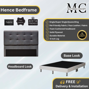 Mattress Concept Hence Divan Bedframe Pet Friendly Fabric/FauxLeather/Fabric All Size Available