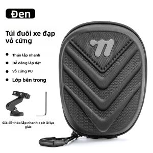 West Biking | Túi Yên Xe Đạp WEST BIKING Vỏ Cứng Chống Nước Tháo Lắp Nhanh Đựng Đồ Phía Sau Xe Đạp Chất Liệu Da PU Đen Phụ Kiện Đạp Xe
