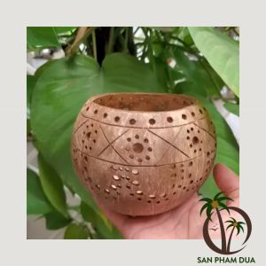 Bộ Nến Thơm Tealight và Đèn Gáo Dừa Mã02 Mang Đến Không Gian Nhẹ Nhàng Và Cảm Xúc