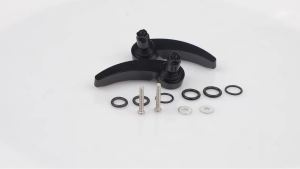 High Quality Aluminum Motorcycle Saddle Bag Latch Kit For Harley Davidson Electra Glide Street Glide Road King 14-21 Black Red