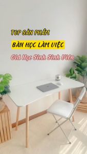 Bàn làm việc chống gù lưng mặt gỗ mdf phủ melamin phong cách bắc au thương hiệu IGA - GP86/GP121