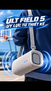Loa Bluetooth Sony ULT FIELD 5 SRS-ULT50 - Hàng chính hãng - Công nghệ ULT Power Sound Đèn LED 360° Thời lượng pin lên đến 25 giờ