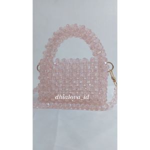 Crystal Beaded Bag Mini | Tas Manik Kristal Mini | Tas Monte Lucu