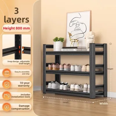 Multilevel High Capacity Steel Shoe Rack