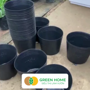 5 Chậu Trồng Cây Greenhome C12 (30x25x25cm) Nhựa Mềm Dẻo Nhẹ Trồng Cây Bầu Ươm Cây Giống Độ Bền Đến 2 Năm