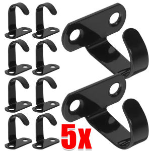 5Pcs J Shape Wall Hooks / Thicken Stainless Steel Ceiling Haning Hook / Waterproof Heavy Duty Ornament Storage Hanger / for Kitchen Bathroom