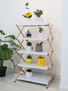 Giá để giày 7 ống lồng Kệ để giày dép chữ X 7 tầng thông minh có thể tháo lắp gấp gọn kệ để đồ trang trí đa năng cao cấp