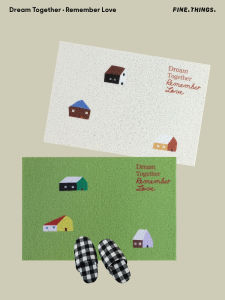 Carpet Original Small House Silk Circle Mat Entrance Door Mat Anti Slip Dirt Resistant Foot Pad PVC Material Digital Printing