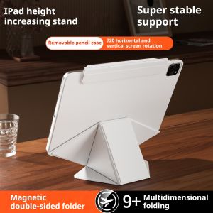ZOYU for iPad Pro 11 12.9 10/11th Increase Height Bracket Case Magnetic Detachable Cover iPad Air 4/5th 11/13 M2 M3 mini 6/7th
