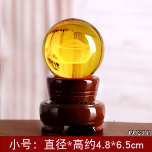 Opportunity Knocks Red Citrine Ball Glass Ball White and Blue Pink Large-Sized Living Room Office Domestic Ornaments