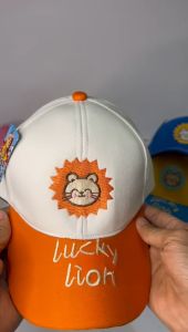 Topi anak perempuan motif lucky lion singa lucu model korea kekinian