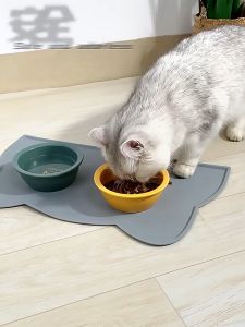 [OKLIFE.SG]Silicone Pet Feeding Mat/Dog Cat Feeding Placemat/Waterproof Anti-slip Feeding Placemat| Contain spills