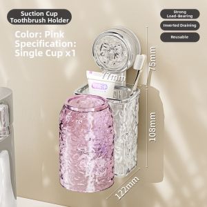BAOJIAWANG | Suction Toothbrush and Rinse Cup Organizer