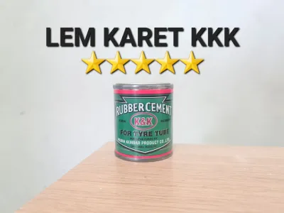 KKK RUBBER CEMENT LEM KARET PEREKAT BET TENIS MEJA LEM TAMBAL BAN SEPEDA DAN MOTOR