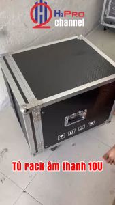 Tủ Rack Âm Thanh 10U Dày Dặn 4 Bánh Xe - Có Cánh Cửa - Quạt Làm Mát Tủ Máy Âm Thanh Chuyên Nghiệp Cao Cấp - H2Pro Tech