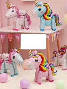 Balon Foil Unicorn 3D Balon / Kuda Ponny 3D / Balon Ulang Tahun