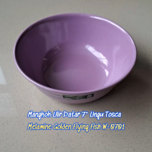 Mangkuk Ulir Datar 7" Melamine - Golden Flying Fish W-0701