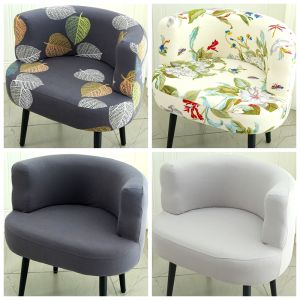 Đệm Bọc Ghế Hồ Quang Lớn Đa Năng Thoải Mái Ghế Sofa Trang Điểm Ghế Đơn Phong Cách Mỹ Co Giãn Vỏ Bọc Ghế Tròn Trung Tính Cả Năm