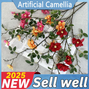 Artificial Peony Rose Flower Camellia Silk Wedding Bouquet Fake Flowers DIY Table Home Office Living Room Desk Garden Wedding Decorations