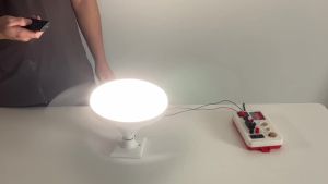 E27 Socket Fan Light Retractable Invisible Blades Remote Quiet Dimmable Flush Mount LED Ceiling Fan Small Spaces Garage Bedroom