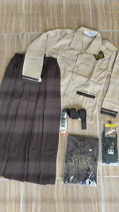 Setelan Seragam Pramuka Siaga SD Baju Anak Perempuan Kelas 1-6 SD Komplit Bonus Hijab Coklat Instan