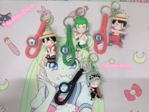 Móc khóa Luffy Zoro Law Ace Usoop - Móc Khóa Silicon Nhân Vật One Piece bằng Cao Su Mềm siêu dể thương
