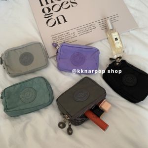 Nylon Mini Wallet Portable Cotton Cloth Lipstick Coin Storage Card Holder Earphone Organizer Trendy Commuter Macaron Style Handbag