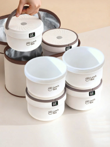 WANGLIMIAO | Ceramic Inner Portable Microwaveable Lunch Box