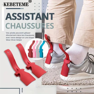 KEBETEME อุปกรณ์ช่วยยกรองเท้าอุปกรณ์ช่วยยกรองเท้าที่ช้อนรองเท้าช่วยยกรองเท้ารองเท้ารองเท้าพลาสติกเหมาะสำหรับรองเท้าทุกประเภท