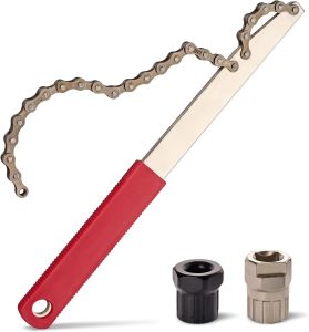 Bike Freewheel Removal Tool with Chain Whip and Bicycle Sprocket Removal Tools Bicycle Cassette Lock Ring Removal