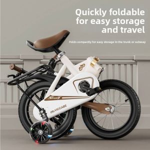 QIEYIN GARDEN| Foldable Childrens Bicycle 2-3 Years 5 Years 6 Years 9 Years