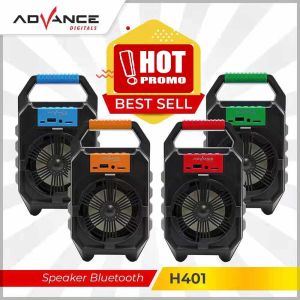 Speaker Bluetooth Advance H401 | Speaker Portable bluetooth USB FM Radio Advance H401 Baterai Tanam 1000mAh T.S.A