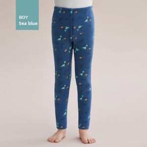 HODO | Thickened Fleece Childrens Warm Pants Boys Underwear Cotton Wool Trousers Autumn Winter Cold Prevention Base Layer Pants