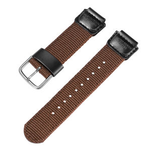 For Casio 18mm Nylon Cowhide Strap for F-91W W-800H Watch Band SGW400 F91W F84 F105/108/A158/168 AE1200/1300 Men Women Bracelet