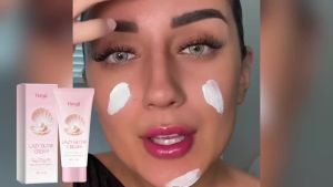 Hoygi Lazy Glow Cream Brightening Skin Tone Even Complexion Conceal Blemishes Cover Dullness Deep Moisturizing Face Primer Cream