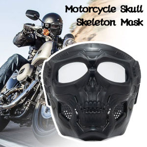 Universal Motorcycle Goggles Mask Helmet Goggles Outdoor Riding Windproof Helmet Skull Mask Dustproof Protective Glasses